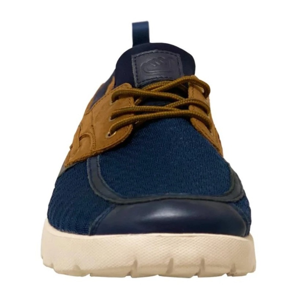 Skuze Del Marina Comfort Shoes Navy Tan Mesh Boat Sneakers Mens 6.5 Womens 8 - Picture 4 of 6
